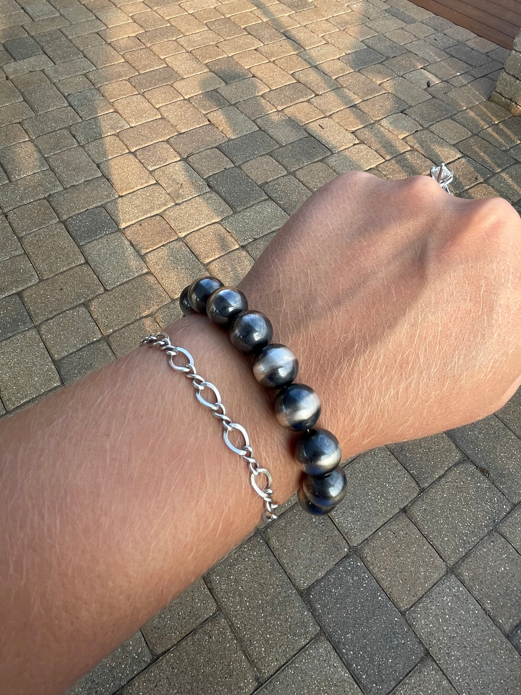 12mm Navajo Pearl Bracelet