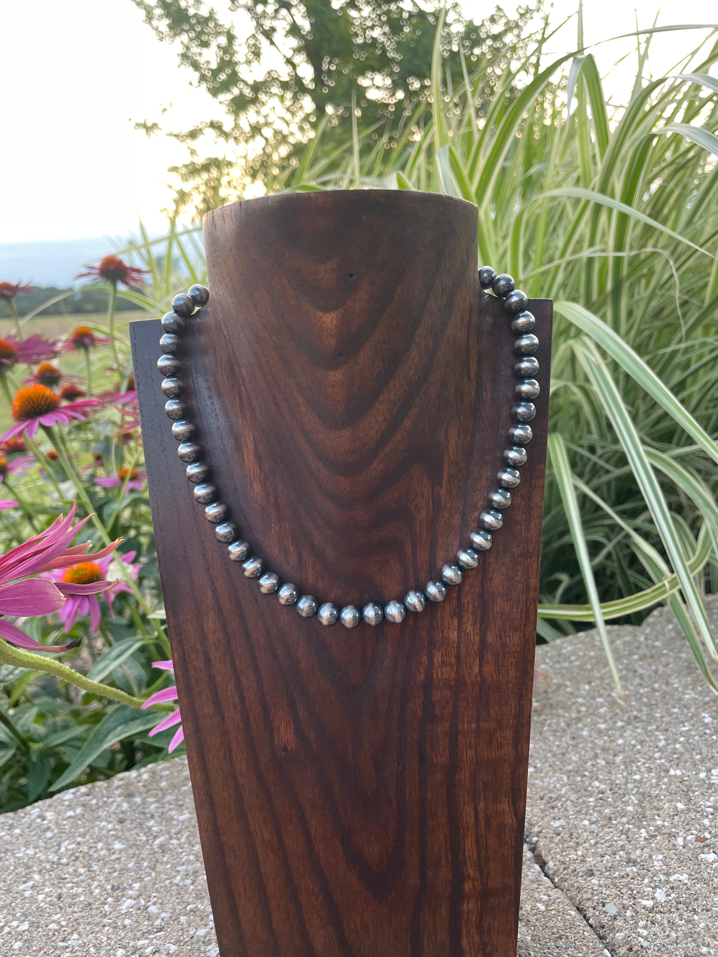 8mm Navajo Pearl Necklace