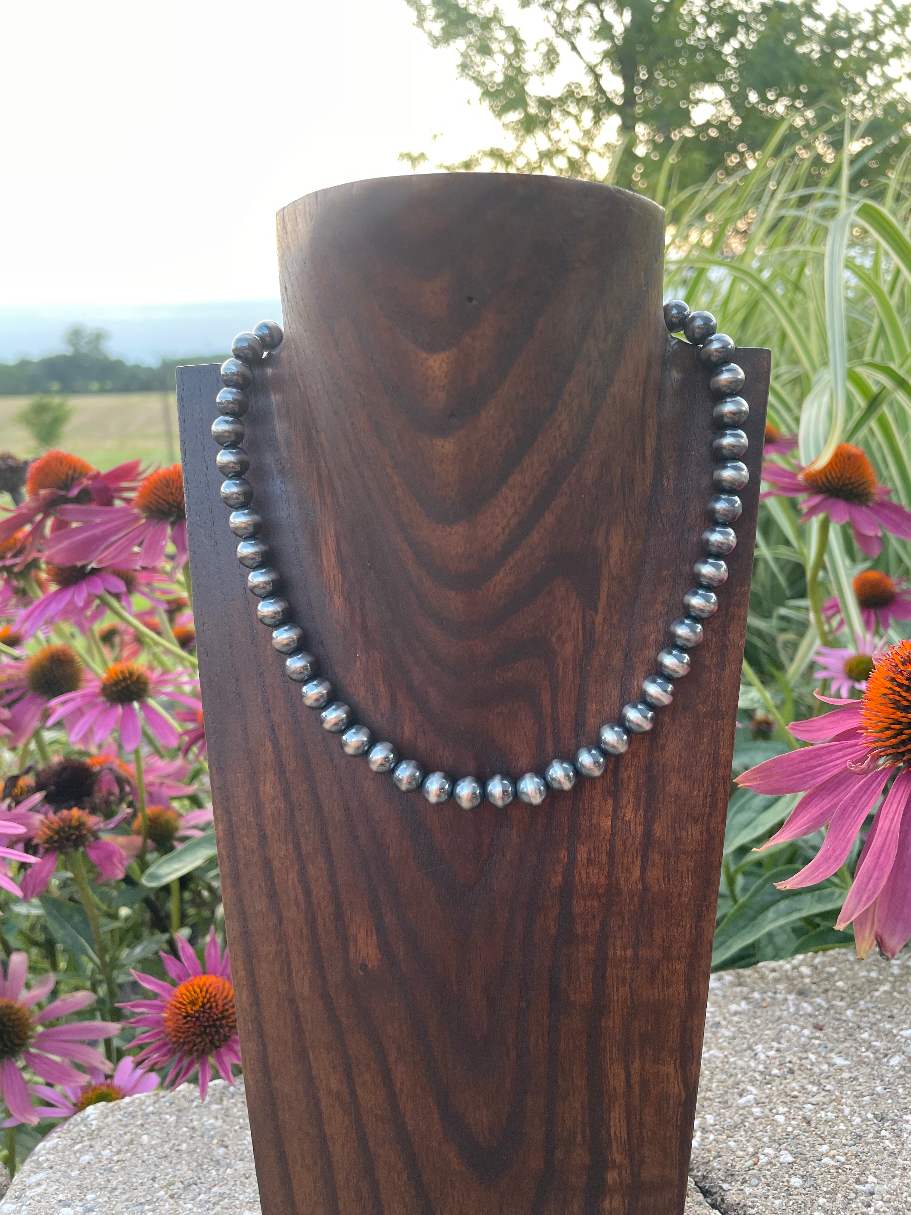 8mm Navajo Pearl Necklace
